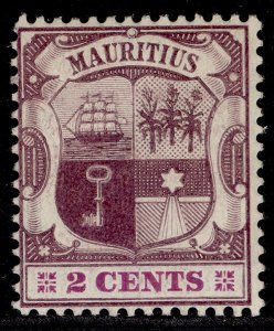 MAURITIUS EDVII SG165a, 2c dull & bright purple, LH MINT. Cat £32.