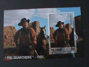 TONGA-FAMOUS MOVIE-THE SEARCHERS-BY JOHN WAYNE-MNH-S/S VERY FINE-LAST ONE