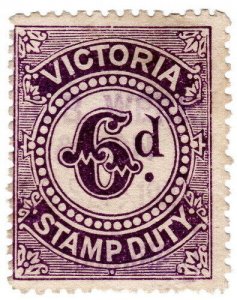 (I.B) Australia - Victoria Revenue : Stamp Duty 6d (1905)