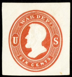 US Stamps # UO56 Cut Square Mint Superb Scott Value $50.00