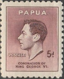 Papua, #121 Mint Hinged  From 1937