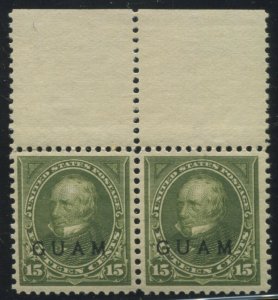 Guam 10 SPECIAL PRINTING Mint NH Pair of 2 Stamps with PF Cert  HZ38