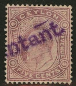 Ceylon Scott 181 Used  KEVII stamp wmk 3 1904