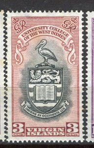 VIRGIN ISLANDS; 1950s early University College of The West Indies Mint hinged