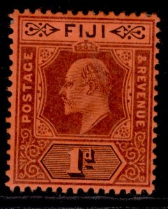 FIJI EDVII SG105, 1d deep purple & black/red, M MINT. Cat £20.