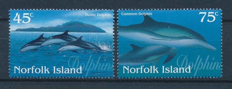 [117134] Norfolk Island 1997 Marine life dolphins  MNH