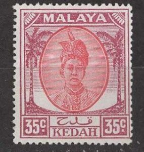 Malaya-Kedah # 76  Sultan  35c   (1) Mint NH