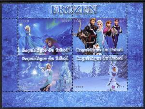 Chad 2014 Walt Disney\'s Frozen #2 perf sheetlet containi...