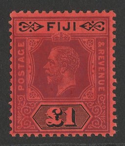 FIJI 1912 KGV £1 purple & black on red, Die I. 