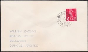 GB SCOTLAND 1969 cover KILMUIR / PORTREE ISLE OF SKYE cds..................A9393