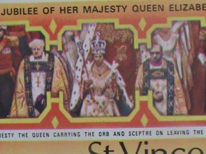 ​ST. VINCENT-1977 SC#494- SILVER JUBILEE OF QUEEN ELIZABETH II- MNH SHEET-VF