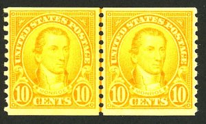 U.S. #603 MINT PAIR OG NH