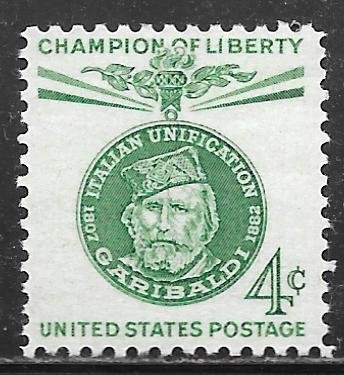 USA 1168: 4c Giuseppe Garibaldi, MNH, VF