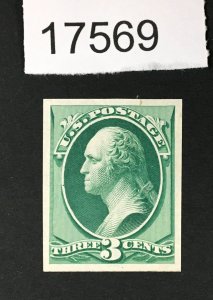 MOMEN: US STAMPS # 147P3 PROOF ON INDIA LOT #17569