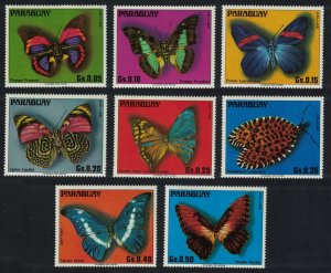 Paraguay Butterflies 8v 1976 MNH SC#1655 MI#2794-2801