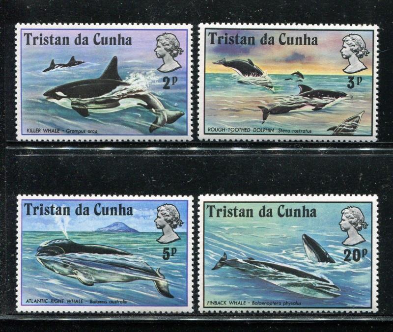 Tristan da Cunha 202-205, MNH, 1975. Marine Life. x29473