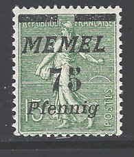 Memel Sc # 60 mint hinged (RS)