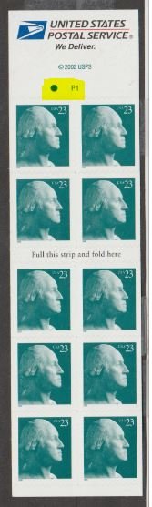 U.S. Scott #3618c George Washington Stamps - Mint NH Booklet