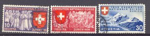 Switzerland #247-49  Used  VF - Lakeshore Philatelics