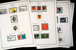 COLOR PRINTED GERMANY 2011-2020 STAMP ALBUM PAGES (89 illustrated pages)