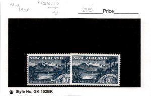 New Zealand, Postage Stamp, #1516-1517 Mint NH, 1998 Lake Wakitupu (AB)