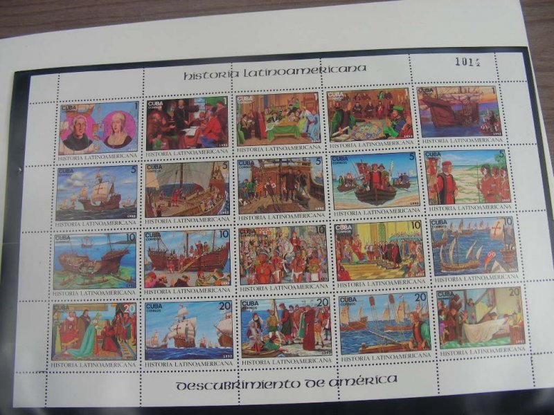 CUBA, Excellent accumulation of Souvenir Sheets & other Stamps