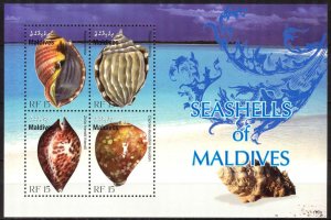 Maldives 2010 Shells Sheet MNH