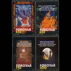 FAROE IS. 1998 - Scott# 332-5 Sigurd Poems Set of 4 NH