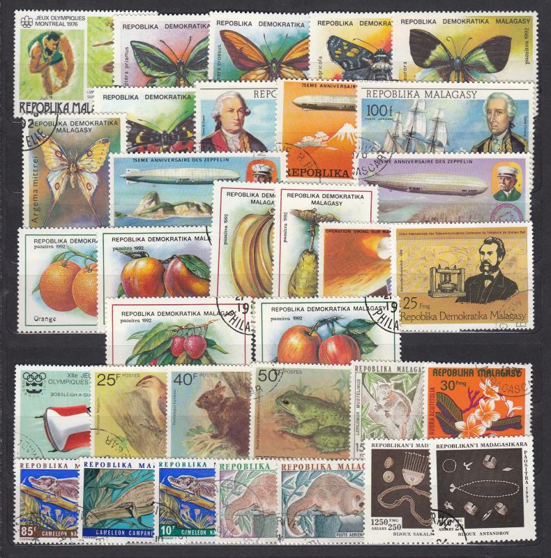 Madagascar - small stamp lot - (2908)