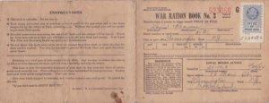 united states war ration stamps book  ref r14570