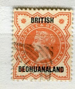 BECHUANALAND; 1890s early classic QV issue fine used 1/2d. value