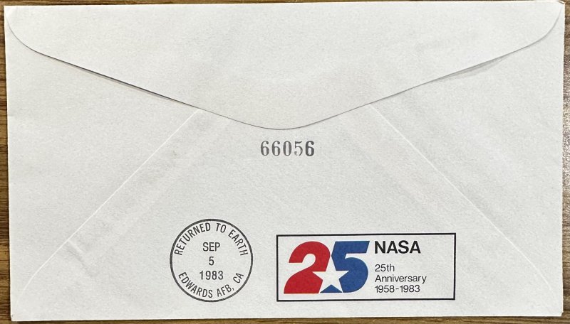 US #1909 Used VF/XF Cachet & Space NASA Cover STS-8 Challenger 1983 [FDC286]