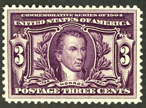 U.S. #325 MINT OG LH