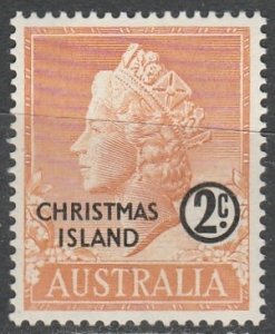 Chrismas Is.   No.1     (N**)      1958