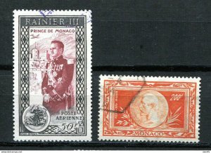 Monaco 1949/50 Mi 370 & 414 Used CV 19 euro 11355