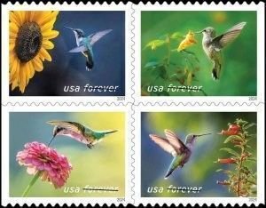 U.S.#5845-48 Garden Delights 68c, Mixed Plate Block of 4, MNH. P# P1111