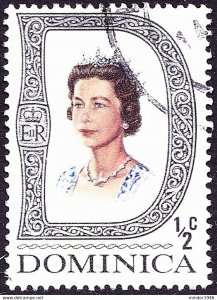 DOMINICA 1969 QEII ½c Multicoloured, QEII SG272 FU