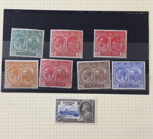 ST KITTS Nevis Lucia GV/QE MH Used (Apx 120) 9AB371