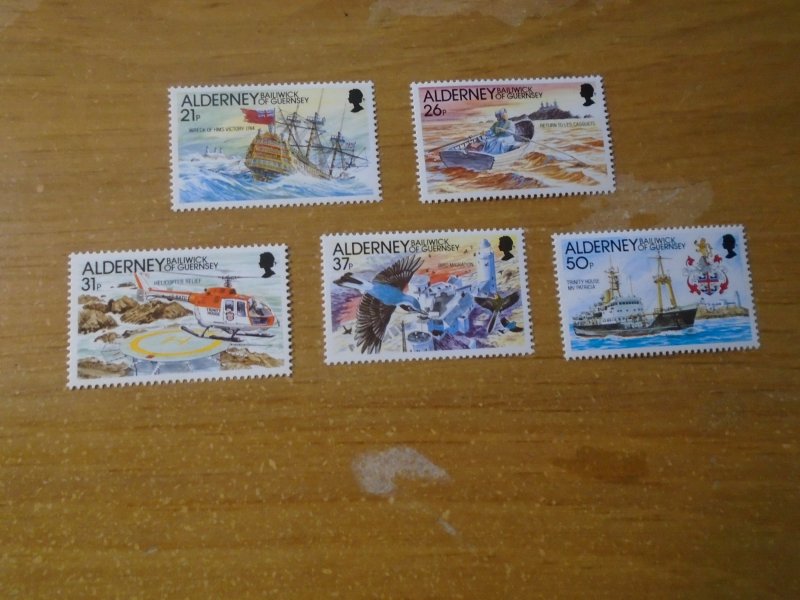 Alderney  #  60-64   MNH