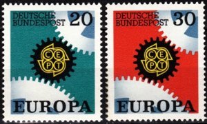 GERMANY 1967 EUROPA. Complete Set, MNH