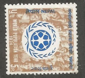 NEPAL  287  USED, WORLD POPULATION YEAR