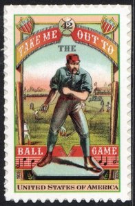 SC#4341 42¢ Take me out to the Ball Game Single (2008) SA