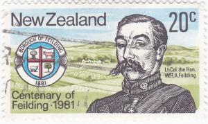 New Zealand 1981 Lt. Fielding 20c used SG 1237