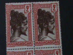 ​MADAGASCAR-1930-SC#148- SAKALAVA CHIEF MNH BLOCK VF-94- YEARS OLD-LAST ONE