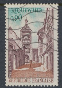 France  SC# 1312  Used Tower & Street Riquewihr  1971 see scan