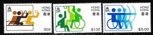 Hong Kong # 404 / 407, Far East Games, Mint LH, Third Cat