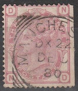 Great Britain #61 Plate 20 F-VF Used CV $110.00  (A16850)