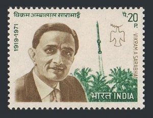 India  566, MNH. Michel 550. Vikram Ambalal Sarabhai, Space recearch, 1972.