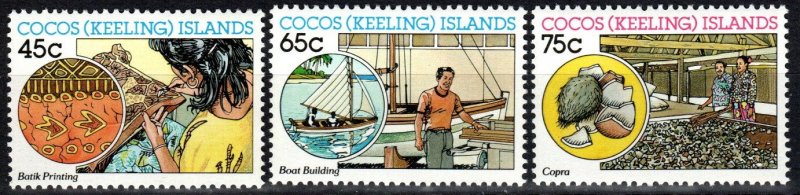 Cocos Islands #166-8  MNH CV $4.35 (X2525)