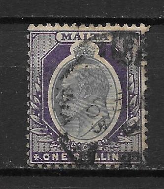 Malta 27 Edward VII single Used